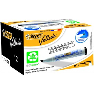 BIC whiteboard marker VELL 1751 4-6 mm, black, Box 12 pcs. 751097