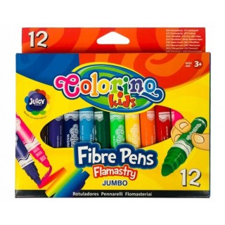 Colorrino Kids JUMBO Round tip markers 12 colours