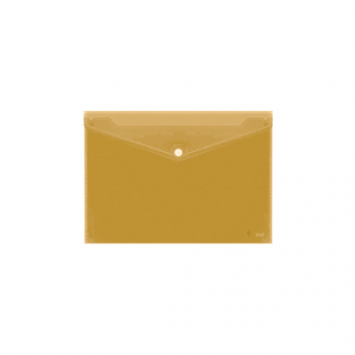 Envelope with print Forpus, A4, plastic, yellow, transparent
