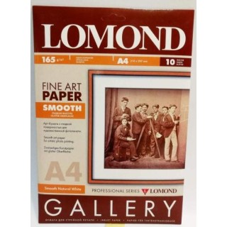 Lomond Fine Art Paper Gallery Smooth 165g/m2 A4, 10 sheets, Natural White