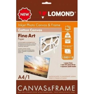 Lomond Frame + Fine Art Canvas Ultra Bright 340g/m2 A4, 1 sheet