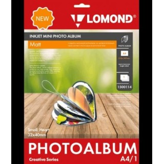 Lomond Inkjet Mini Album Small Heart Matte 32x40mm (Small)
