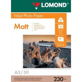 Lomond Photo Inkjet Paper Matte 230 g/m2 A3, 50 sheets