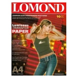 Lomond Thermotransfer Inkjet Paper A4, 10 sheets, Fluorescent