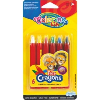 Colorino Kids Face crayons 6 colours