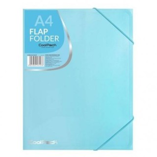 Coolpack flap folder PP, A4, pastel blue