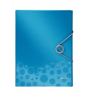 Folder-case with rubber Leitz WOW, A4 / 30 mm, plastic, blue 0816-119