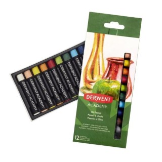 Derwent Academy Oil Pastels 12 colours Set
