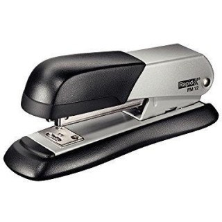 Stapler Rapid FM12, gray, up to 25 sheets, staples 24/6, 26/6, metal 1102-108