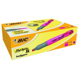 BIC Highlighter XL 2-5 mm, pink, Box 10 pcs. 247130