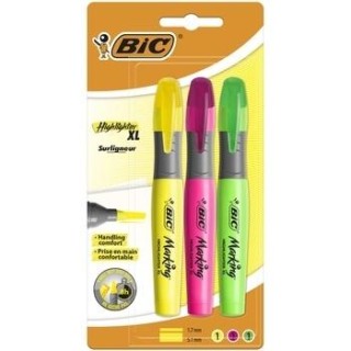 BIC Highlighter XL 2-5 mm, Set 3 colours 247215