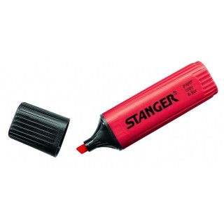 STANGER highlighter, 1-5 mm, red, Box 10 pcs. 180003000