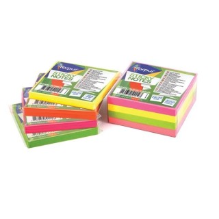 Stiky notes Forpus, Neon, 75x75mm, Yellow (1x80)