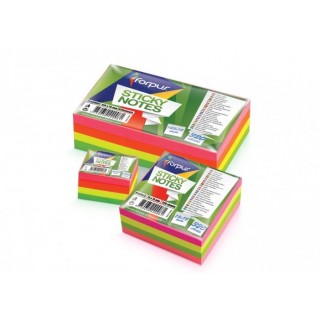 Sticky Notes Forpus, Neon, 75x75mm, assorted, cube (1x320)  0717-112