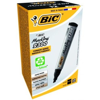 BIC permanent MARKER ECO 2300 4-5 mm, black , Box 12 pcs. 300096