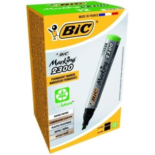 BIC permanent MARKER ECO 2300 4-5 mm, green, Box 12 pcs. 300027