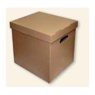 Archive box SMLT, 360x290x350mm, brown, ecological, removable cover 0830-308