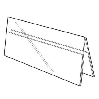 Table card 210/145x210mm, A5 horizontal, two-sided, transparent, 0.8mm (tent)