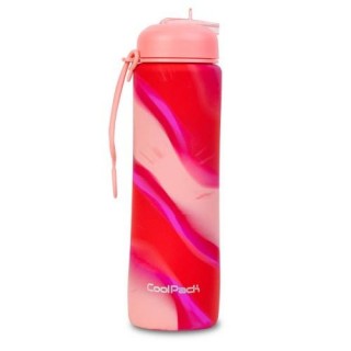 COOLPACK Silikon water bottle Pump 600 ml Girls Pink