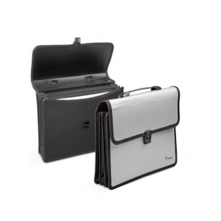Handbag Forpus, A4, 3 compartments, plastic, black 0822-015