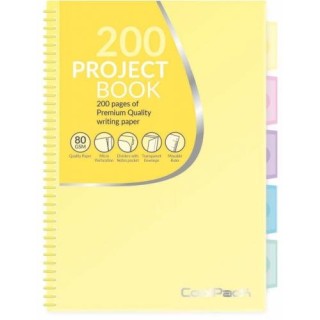 Coolpack spiral note book B5, PP, 200 pages, square, Pastel blue