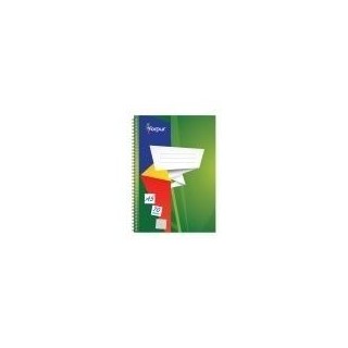 Exercise book with spiral  Forpus, A5/70, Squared, soft cover  0722-004