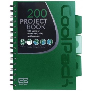 Spiral note book A5 Coolpack Green