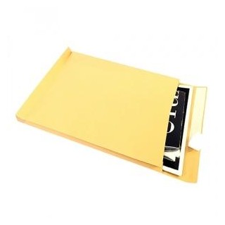 Envelope with stripe, B4, spatial, 250x353x40 mm, 130 g, Browns 1 pcs.