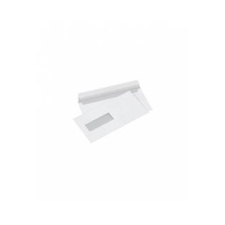 Envelope with window (30x90 mm) left, middle, E65 (DL), 110x220 mm, 80 g, white, Box 1000 pcs.