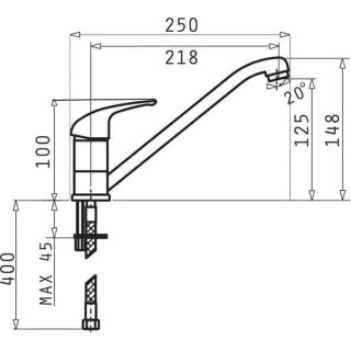 PYRAMIS ASALIA Kitchen mixer 090918301 Sand beige