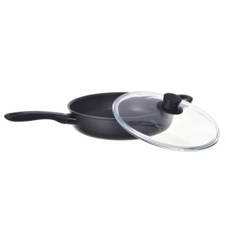 Ballarini Avola Sauté frying pan with 2 handles and lid, titanium, 28 cm, 75002-914-0