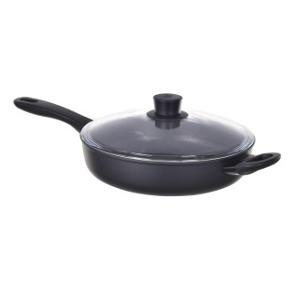 Ballarini Avola Sauté frying pan with 2 handles and lid, titanium, 28 cm, 75002-914-0