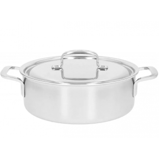 Deep frying pan with 2 handles and lid DEMEYERE 5-PLUS 40851-381-0 - 24 CM