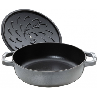 Deep frying pan with lid STAUB 28 cm 40511-470-0