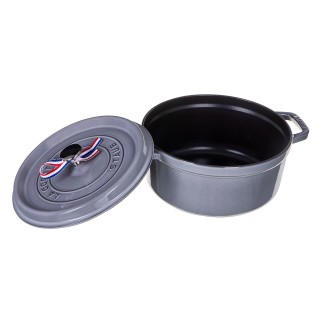 STAUB Cast iron round pot 40500-246-0 3.8l graphite