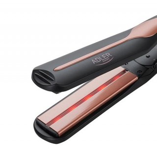 Adler AD 2318 hair styling tool Straightening iron Warm Black, Coral 120 W