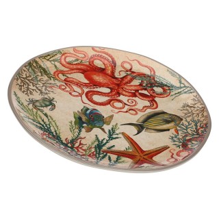 Sea Life melamine round tray - 42 cm