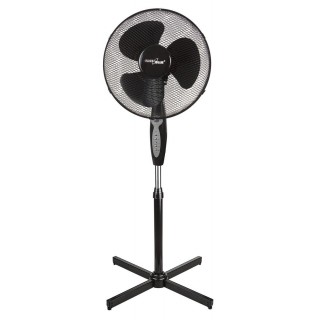 GreenBlue floor fan, 40W, 3 levels of airflow, 1.25m high 1.5m cable, with remote control and timer up to 7.5h, GB580