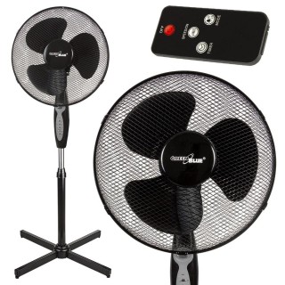 GreenBlue floor fan, 40W, 3 levels of airflow, 1.25m high 1.5m cable, with remote control and timer up to 7.5h, GB580