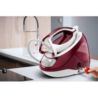 Tefal GV9220 steam ironing station 2600 W Durilium AirGlide Autoclean soleplate Burgundy, White