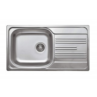 1-bowl steel sink with drainer