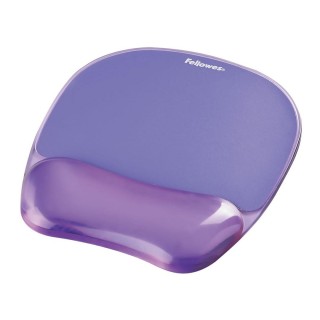Fellowes CRYSTAL Mouse & Wrist Pad gel purple