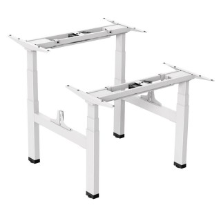 Ergo Office ER-404W Electric Double Height Adjustable Standing/Sitting Desk Frame without Desk Tops White