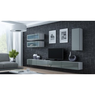 Cama Living room cabinet set VIGO 11 white/grey gloss