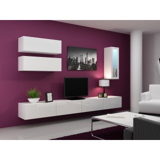 Cama Living room cabinet set VIGO 12 white/white gloss