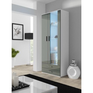 Cama display cabinet SOHO S6 2D2S white/grey gloss