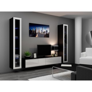 Cama Living room cabinet set VIGO 5 black/white gloss