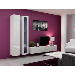 Cama Living room cabinet set VIGO 3 white/white gloss
