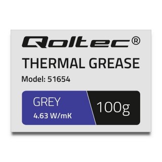 Qoltec 51654 Thermal grease 4.63 W/m-K | 100g | grey