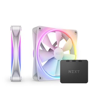 NZXT F140 RGB DUO, PWM, 140mm, Pack of 2 - White